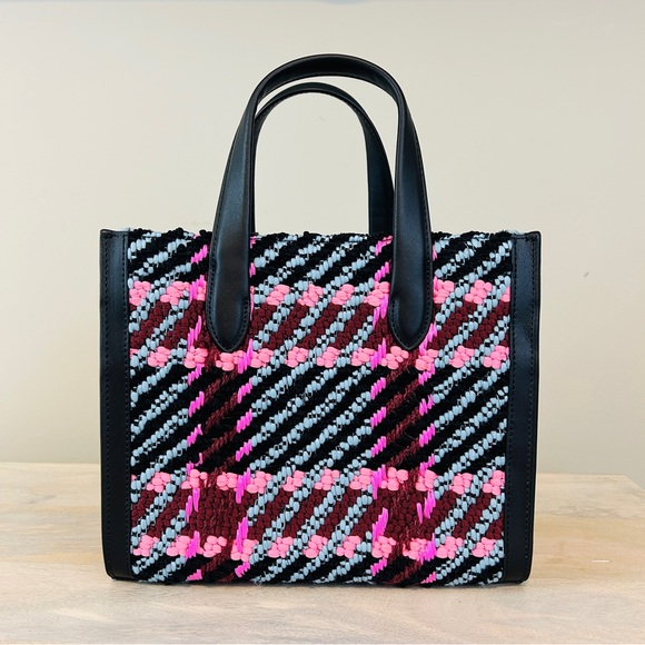 Kate Spade Small Woven Plaid Manhattan Tote, used once! - Picture 4 of 9